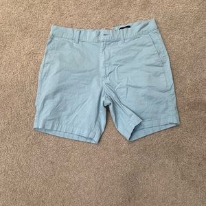 St. John’s Bay, comfort stretch, light blue, size 32  inseam 7 inches